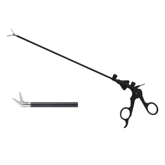 The scissors of the laparoscopic surgical instrument are tilted upwards by 30°, 5MMX330MM